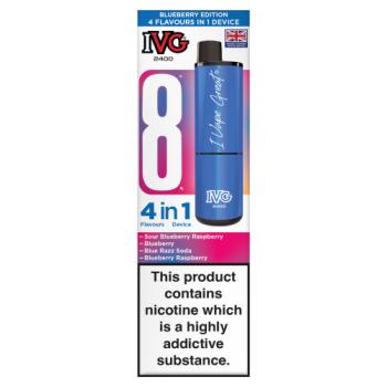 IVG 2400 4 Flavours in 1 Device Blueberry Edition