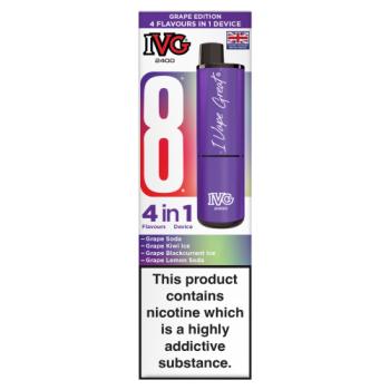IVG 2400 4 Flavours in 1 Device Grape Edition