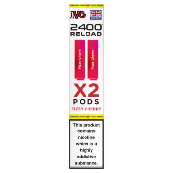 IVG 2400 Reload Fizzy Cherry 2 Pods 20mg/ml