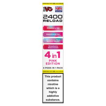 IVG 2400 Reload 4 in 1 Pink Edition