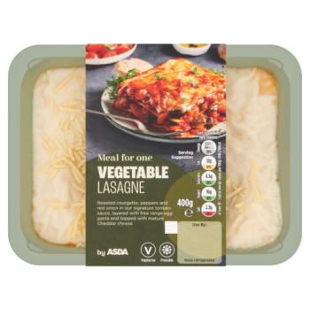 ASDA Meal for One Vegetable Lasagne 400g