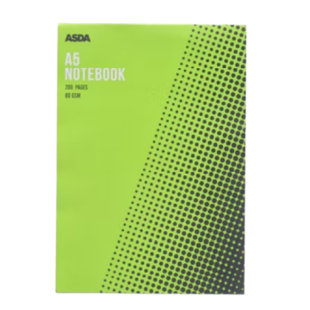 ASDA A5 Writing Pad each