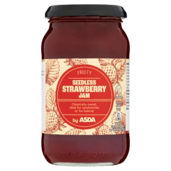 Asda Fruity Seedless Strawberry Jam 454g