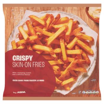 Asda Crispy Skin-On Fries 750g