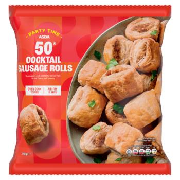 ASDA 50 Cocktail Sausage Rolls 750g