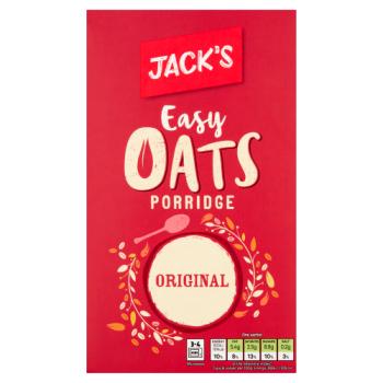 Jack's Easy Oats Porridge Original 10 x 27g (270g)