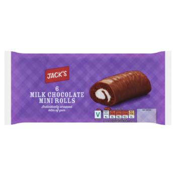 Jack's 6 Milk Chocolate Mini Rolls