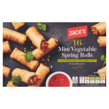 Jack's 16 Mini Vegetable Spring Rolls 288g