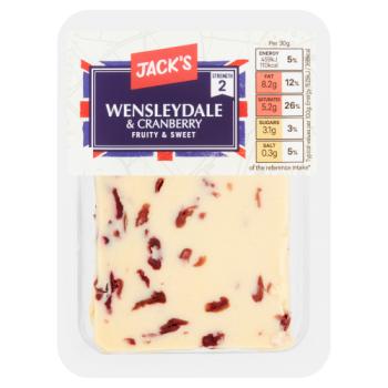 Jack's Wensleydale & Cranberry 200g