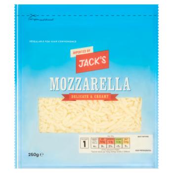 Jack's Grated Mozzarella 250g
