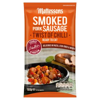 Mattessons Smoked Pork Sausage Twist of Chilli 160g