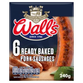 Walls Ready Baked Sausages