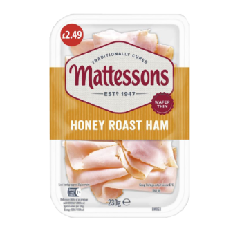 Mattessons Wafer Thin Honey Roast Ham 230g PM £2.49 