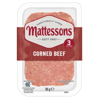 Mattessons Corned Beef 3 Slices 90g