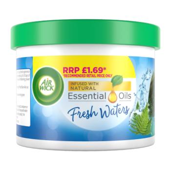 Air Wick Fresh Waters Gel Tin 70g Lasts for up to 30 days