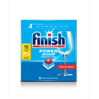 Finish Power Essential Dishwasher Tablets Lemon - 15  Tabs
