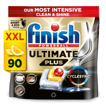 Finish Ultimate Plus All In One Lemon Dishwasher Tablets Lemon - 85 Tabs