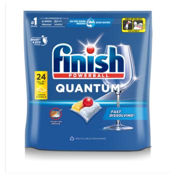 Finish Quantum All In One Lemon Dishwasher Tablets - 24 Tabs