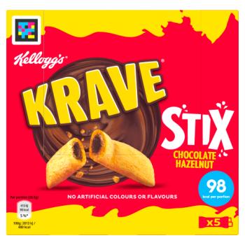 Kellogg's Krave Stix Chocolate Hazelnut 5 x 20.5g (102.5g)