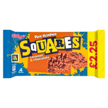 Kellogg's Squares Caramel & Chocolate Rice Krispies 4 x 36g (144g)