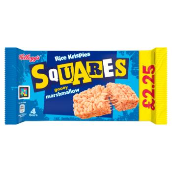 Kellogg's Squares Gooey Marshmallow Rice Krispies 4 x 28g (112g)