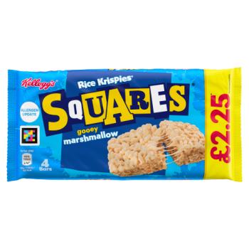 Kellogg's Rice Krispies Squares Gooey Marshmallow Bars 4 x 28g (112g)