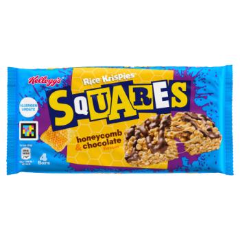 Kellogg's Rice Krispies Squares Honeycomb Chocolate 4 x 33g (132g)