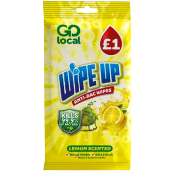 Go Local Wipe Up Anti-Bac Lemon Scented Wipes 50pk PM £1 