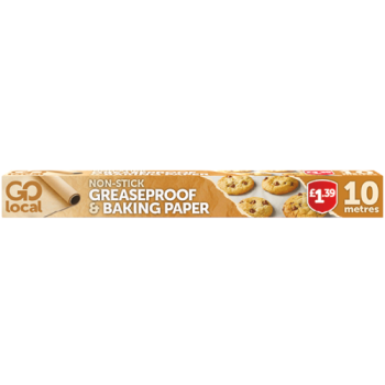 Go Local Non-Stick Greaseproof & Baking Paper 10m PM £1.39 