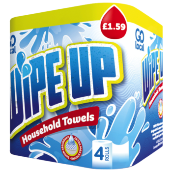 Go Local Wipe Up Household Towels 4pk PM £1.59 
