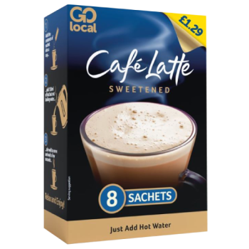 Go Local Café Latte Sweetened Sachets 8pk PM £1.29 