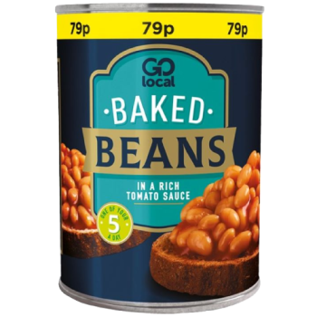 Go Local Baked Beans 400g PM 79p 