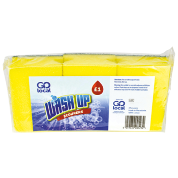 Go Local Wash Up Scourers 3pk PM £1