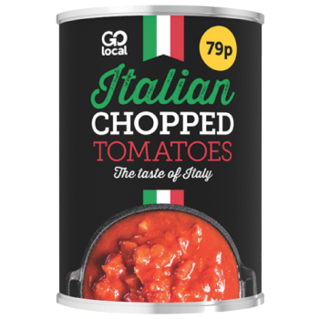 Go Local Italian Chopped Tomatoes 400g PM 79p 