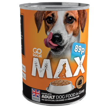 Go Local Max Adult Dog Food Chicken Chunks in Gravy 400g PM 89p 