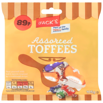 Jack's Assorted Toffees 105g