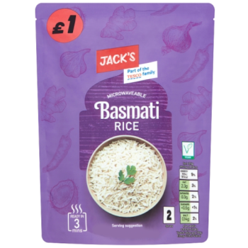Jack's Microwaveable Basmati Rice 250g
