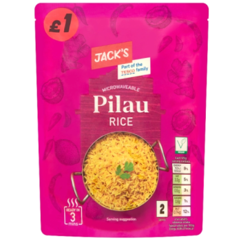 Jack's Microwaveable Pilau Rice 250g