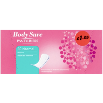 Jack's 30 Normal Body Sure Pantyliners