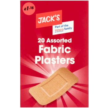 Jack's 20 Assorted Fabric Plasters
