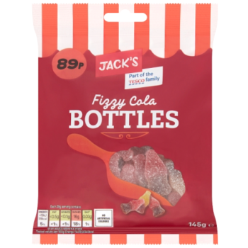 Jack's Fizzy Cola Bottles 145g