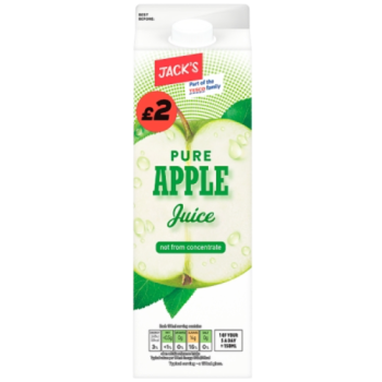 Jack's Pure Apple Juice Not from Concentrate 1 Litre 