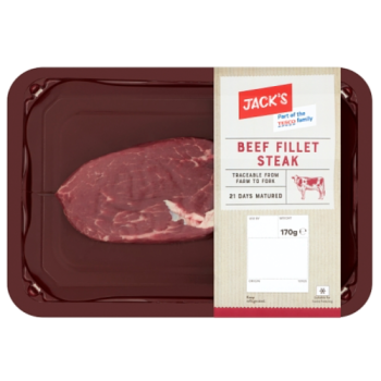 Jack's Beef Fillet Steak 170g