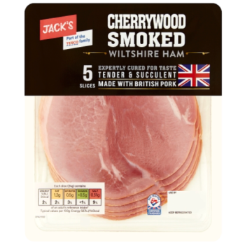 Jack's Cherrywood Smoked Wiltshire Ham 5 Slices 120g 