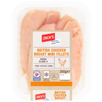 Jack's British Chicken Breast Mini Fillets 250g