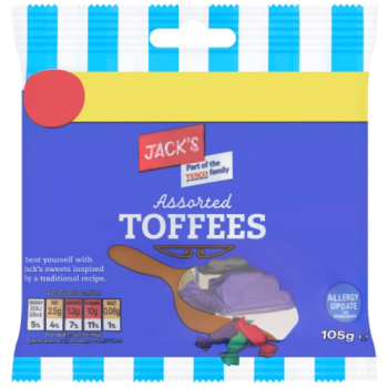 Jack's Assorted Toffees 105g