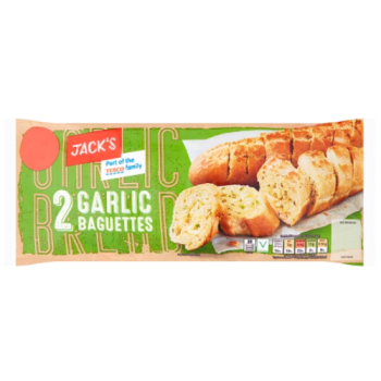 Jack's 2 Garlic Baguettes 338g