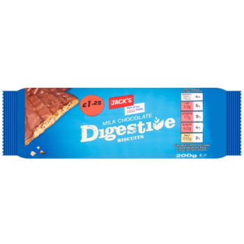 Jack's Milk Chocolate Digestive Biscuits 200g