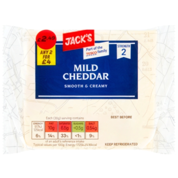 Jack's Mild Cheddar 200g