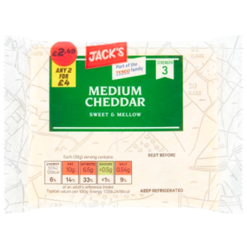 Jack's Medium Cheddar 200g
